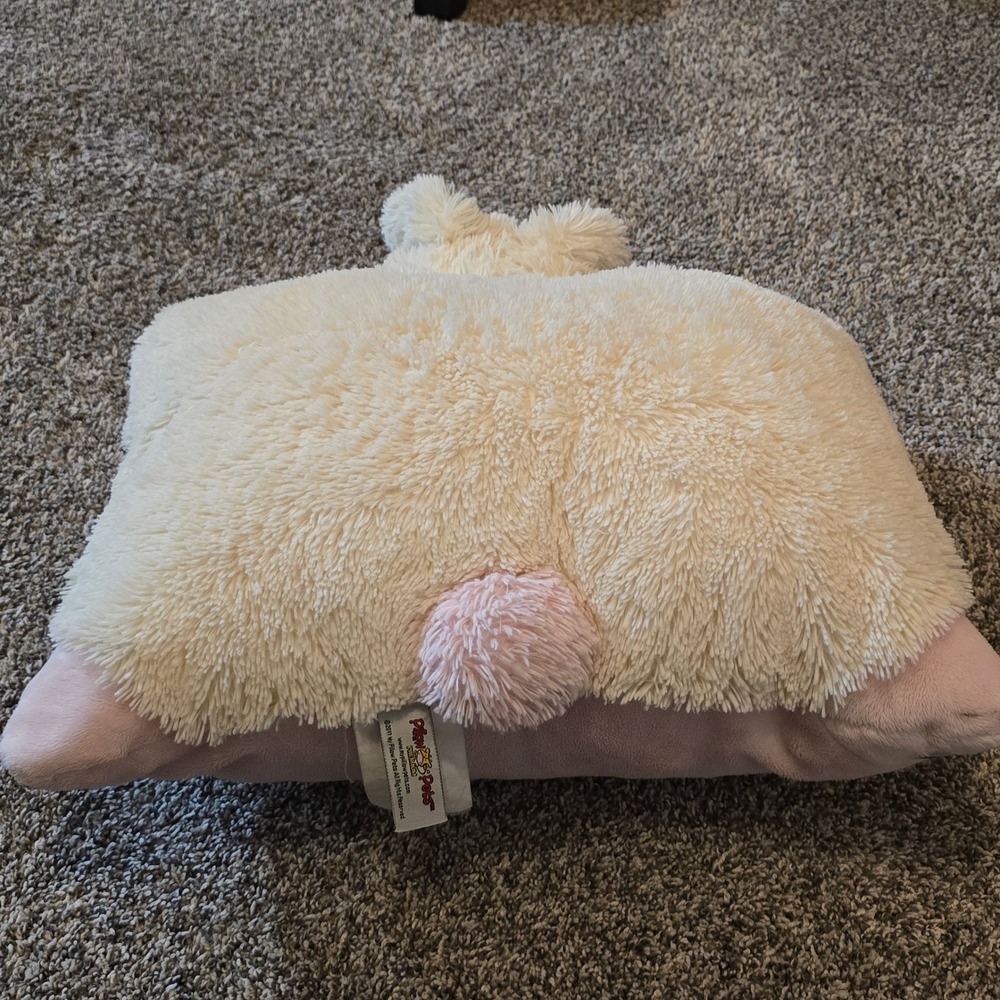 Pillow Pets 2011 Bunny Rabbit Plush Stuffed Animal Unisex Large Polka Dot Ears - Picture 11 of 16